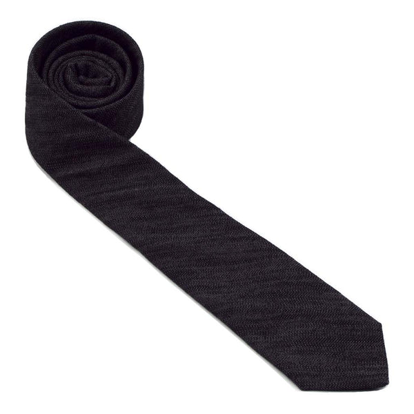 MrShorTie-black-denim-short-tie-necktie-Night-Rider-ShorTie